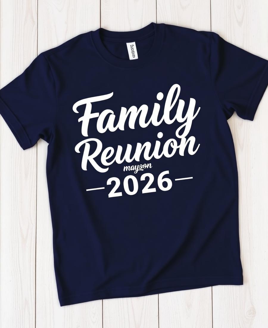 Matching family reunion shirts
